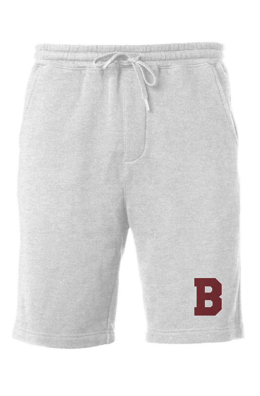 "B" Midweight Fleece Shorts