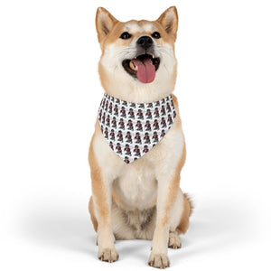 Gray Bee Pet Bandana Collar
