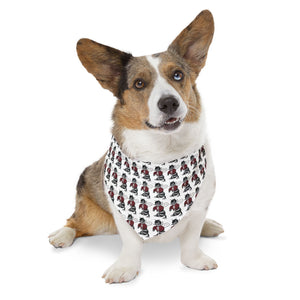 Gray Bee Pet Bandana Collar