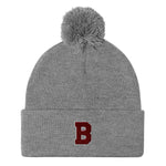 Load image into Gallery viewer, &quot;B&quot; Pom-Pom Beanie
